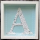 Handmade letter "A" in a frame - LE001